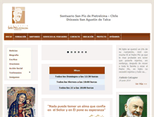Tablet Screenshot of padrepio.cl