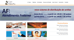 Desktop Screenshot of padrepio.org.br