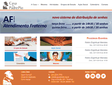 Tablet Screenshot of padrepio.org.br
